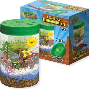 New Nature Bound Light led terrarium kit grow learn gardening chia outdoor kid